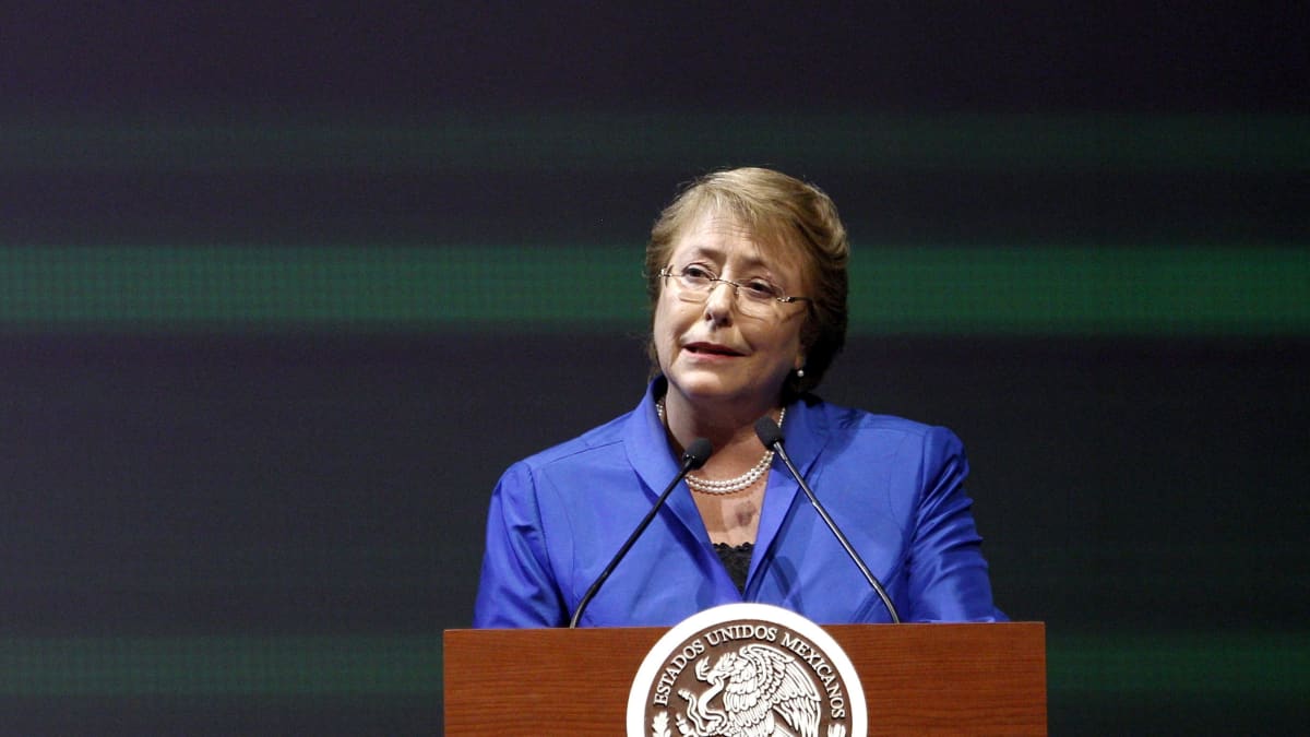 Chiles president Michelle Bachelet.