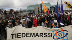 Vetenskapsmarsch i Helsingfors 22 april 2017.