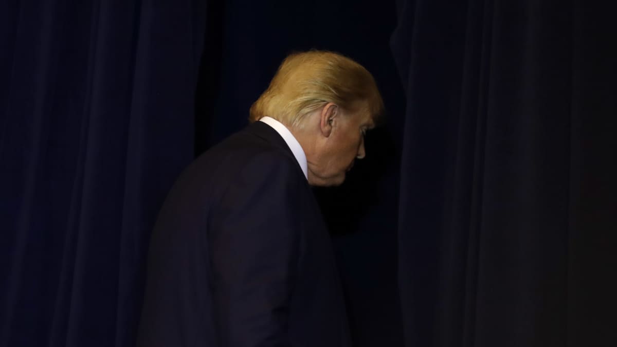 Donald Trumpin sivuprofiili.