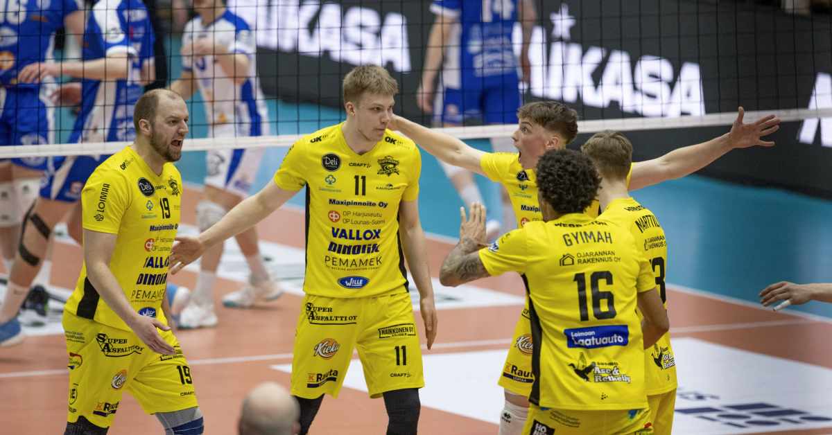 Historiallisen Suomen mestaruuden vienyt Hurrikaani-Loimaa ylivoimainen miesten lentopallofinaaleissa