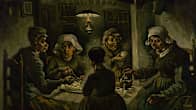 Vincent van Goghin maalaus Perunansyöjät