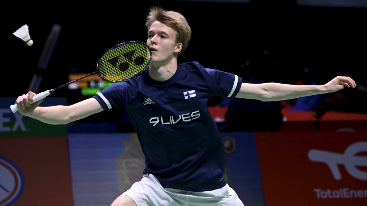Joakim Oldorff kuvattuna MM-sekajoukkuekisassa Vantaalla.