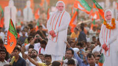 Premiärminister Narendra Modi ser ut att få förnyat förtroende efter fem år vid makten