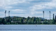 Väinölänniemen stadion kallavedeltä kuvattuna.
