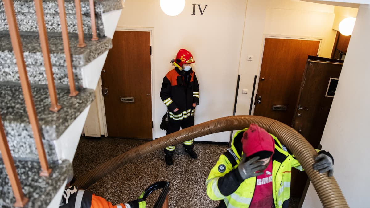 Vaasankadulla sammutettiin kytemään jäänyt ullakkopalo 16. maaliskuuta.