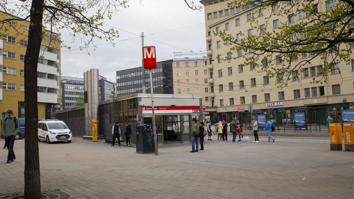Sörnäisten metroasema. 
