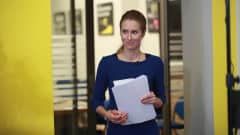 Viron pääministeriksi nouseva Kaja Kallas kuvattuna sunnuntaina 24. tammikuuta 2021