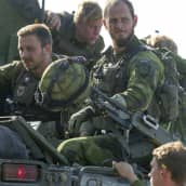 Ruotsin armeijan yksikkö saapumassa Visbyn satamaan sotaharjoituksessa syyskuussa 2016.