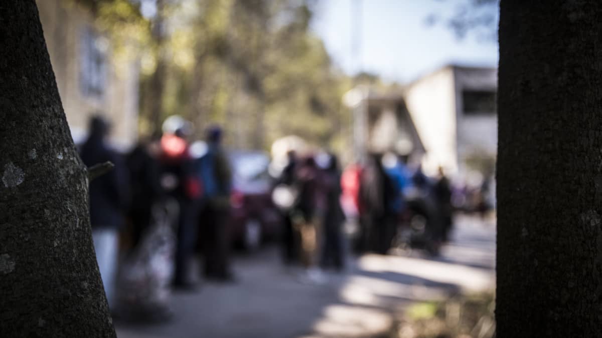 Hyvä Arki ry:n ruoanjakelupiste Espoossa.