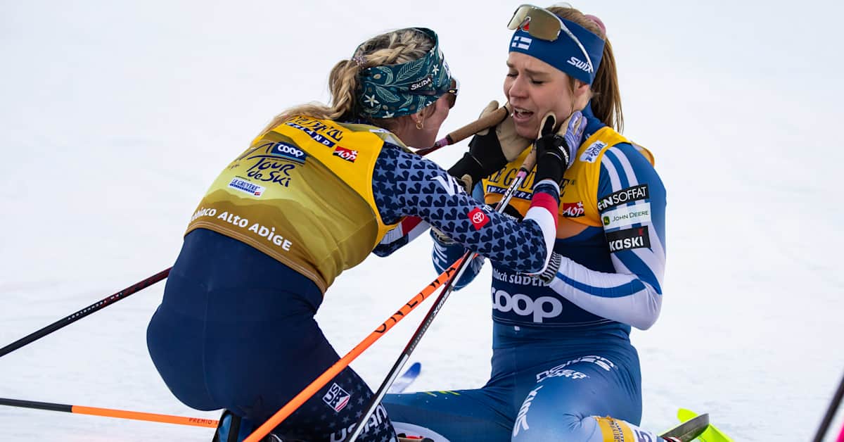 Jasmi Joensuu has a chance today at a rare Finnish feat on the Tour de Ski