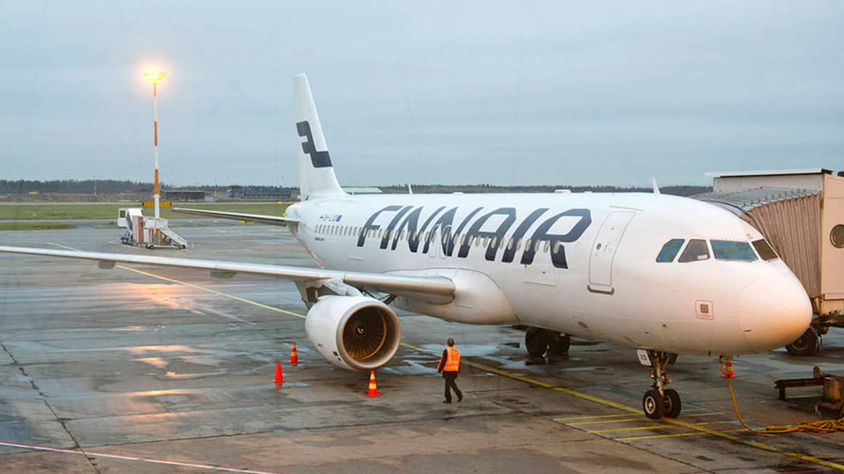 Finnairs Airbus A320-plan på Helsingfors-Vanda