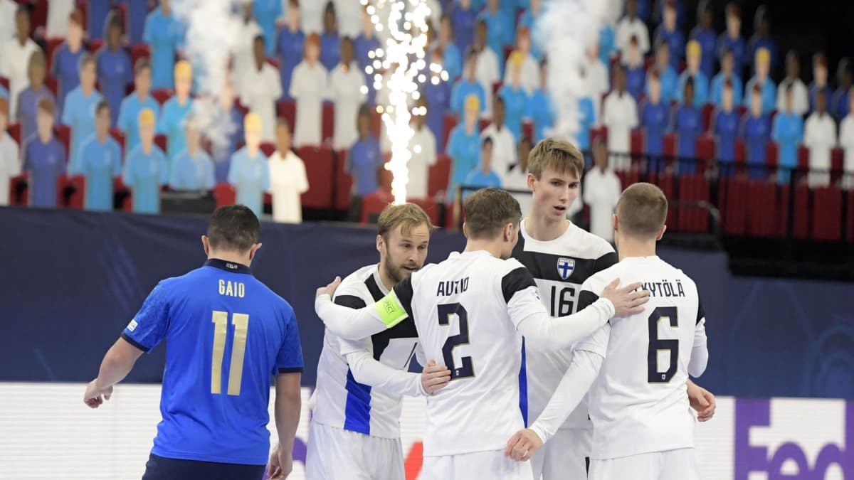 Finland mötte Italien i EM i futsal.