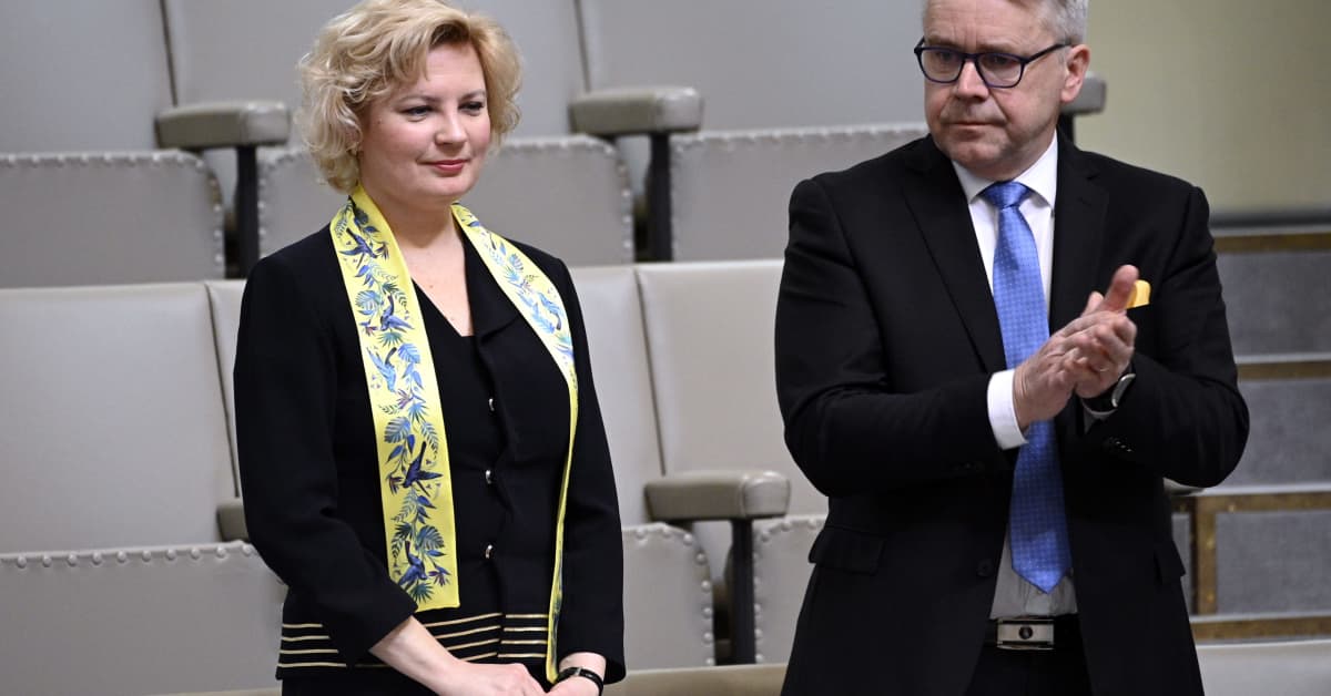 Eduskunta antoi kutsuvieraana olleelle Ukrainan Suomen-suurlähettiläälle  aplodit seisaaltaan | Yle Uutiset