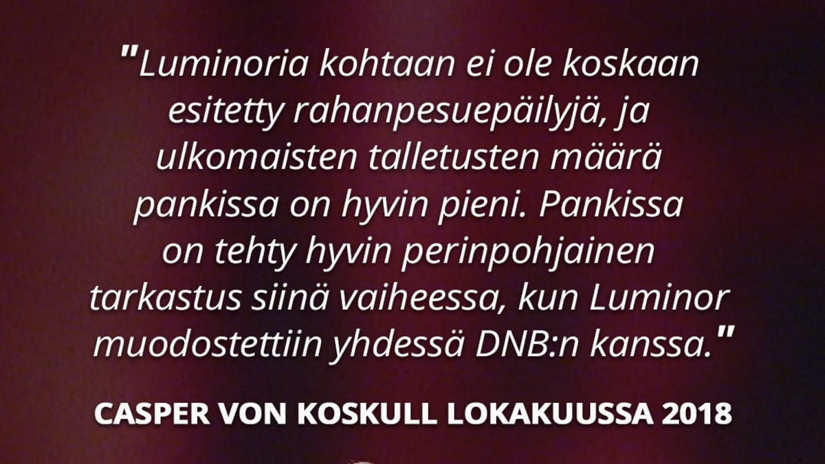 Casper von Koskullin sitaatti lokakuulta 2018.