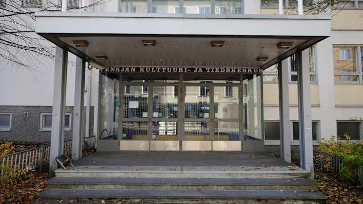 Venäjän kulttuuri- ja tiedekeskuksen sisäänkäynti.