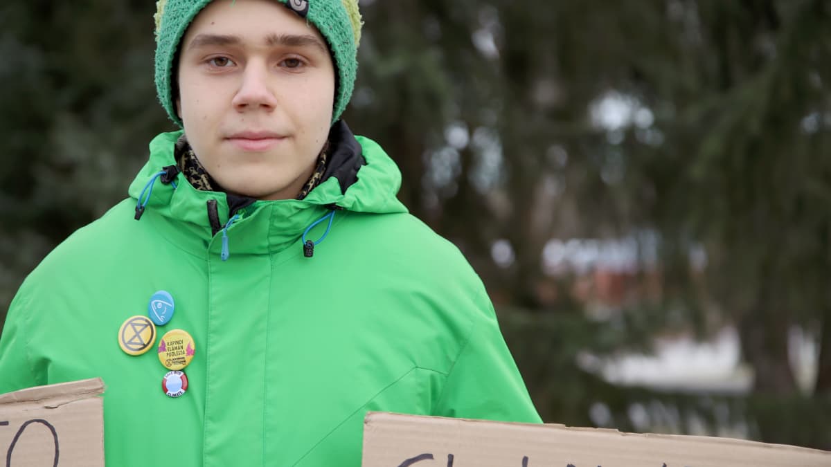 ilmastoaktivisti Atte Ahokas