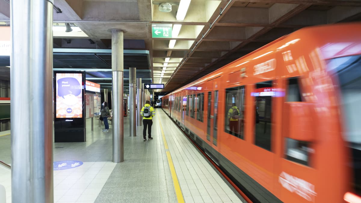 Herttoniemen metroasema.