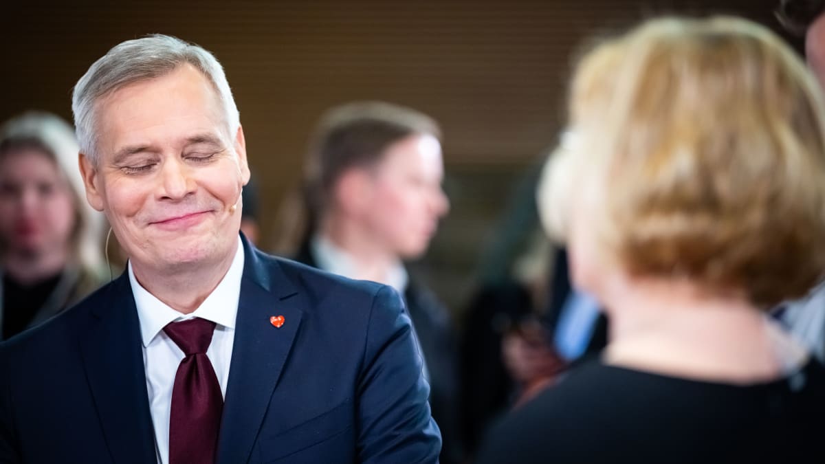 Eduskuntavaalit 2019. Pikkuparlamentin tulosilta. Voittaja SDP:n Antti Rinne.