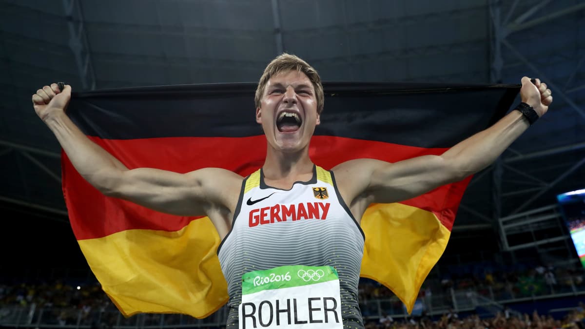 Thomas Röhler voitti olympiakultaa vuonna 2016 Rio de Janeirossa tuloksella 90,30. 