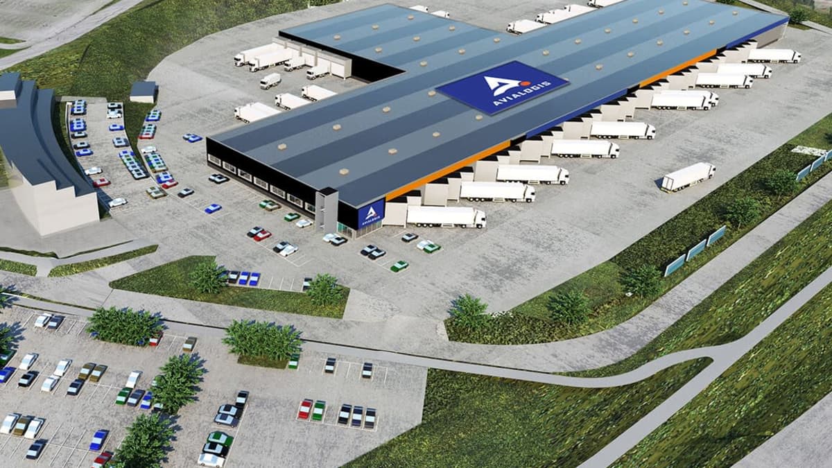 Vantaan Aviapolikseen nousee 33 000 neliömetrin uusi logistiikkakeskus. Havainnekuva.
