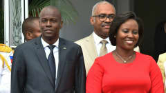 Haitin edesmennyt presidentti Jovenel Moïse vaimonsa Martinen kanssa.