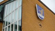 Vantaa's city hall, a yellow-bricked building.