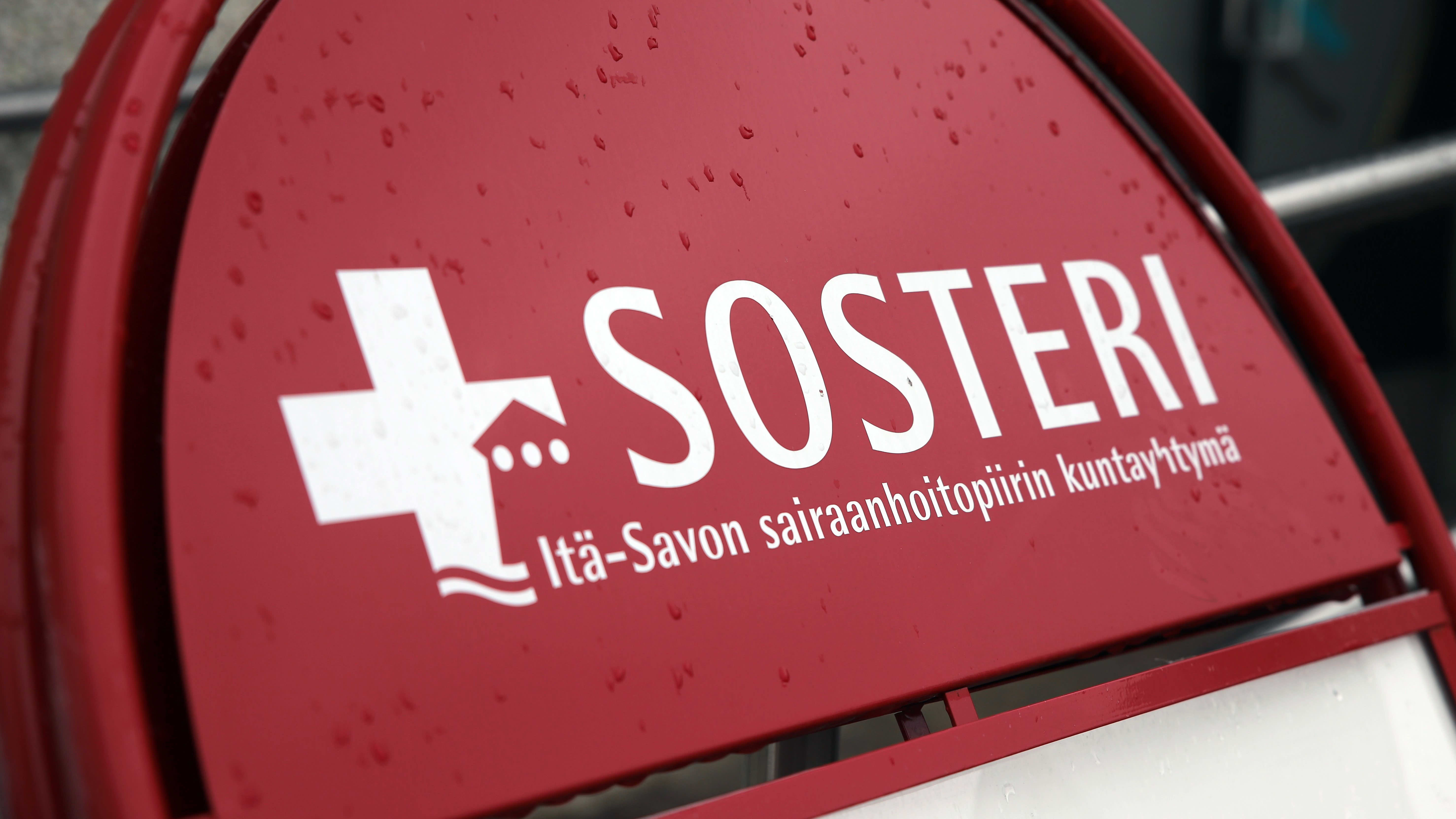 Sosterin logo kyltissä Savonlinnan keskussairaalalla.