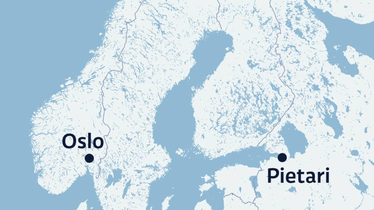  Bellonan toimipisteiden sijainnit: Oslo, Pietari ja Murmansk.