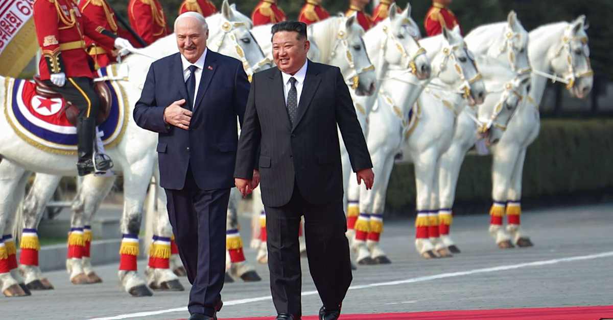 Kim vastaanotti Valko-Venäjän Lukashenkan Pohjois-Koreassa