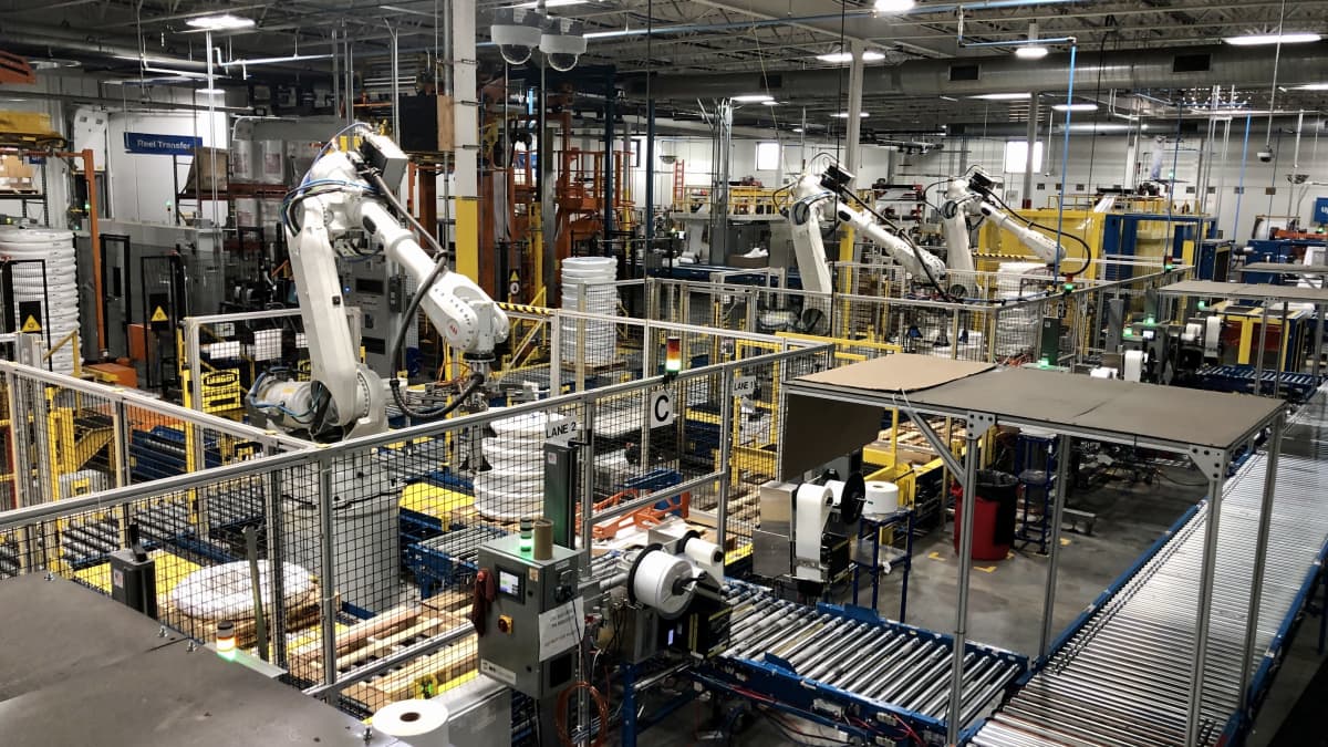 Bild från Uponors fabrik i Appley Valley, Minnesota, USA.