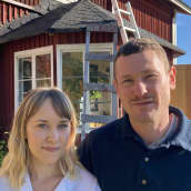 Laura Matikainen ja Bart Dijckmans tekevät Pihtiputaalla. 