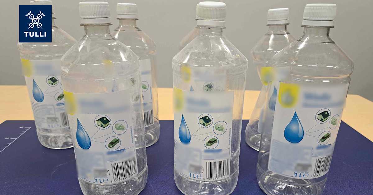 Finnish Customs uncovers amphetamine smuggling operation using water bottles