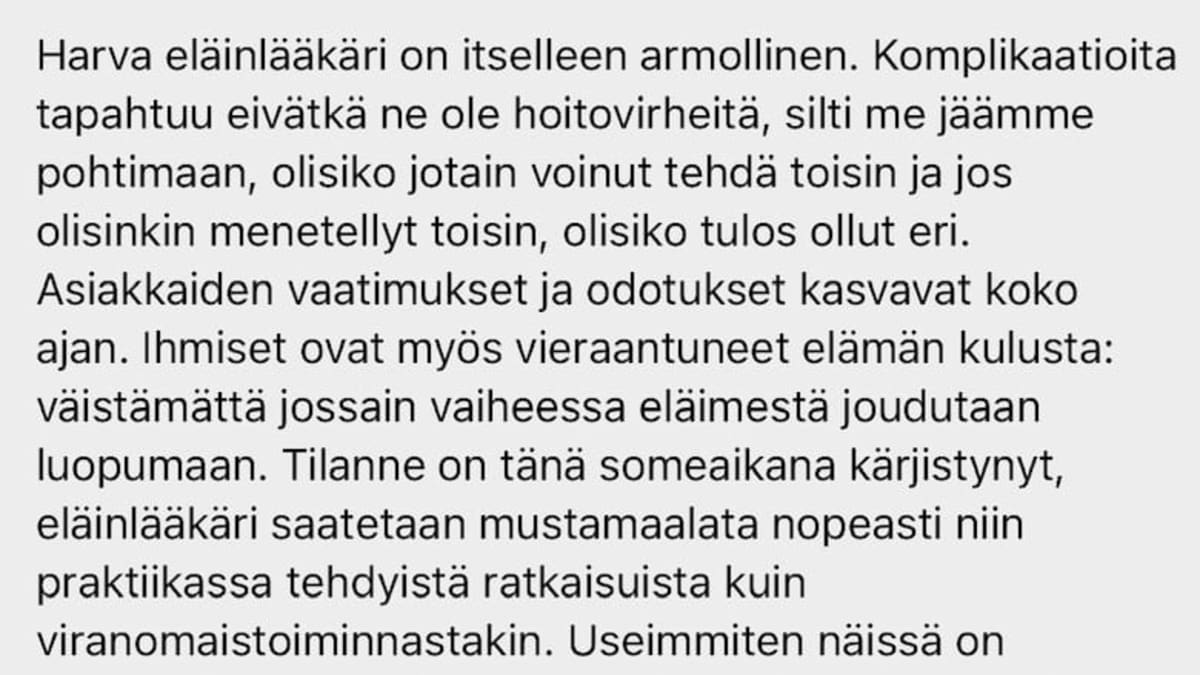 Juliska Haapanen-Kallio vetoaa julkisessa FB-päivityksessään kollegoita jaksamaan.  
