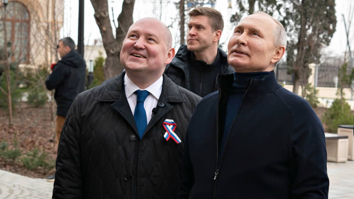 Vladimir Putin vieraili Sevastopolissa lauantaina 18. maaliskuuta 2013.