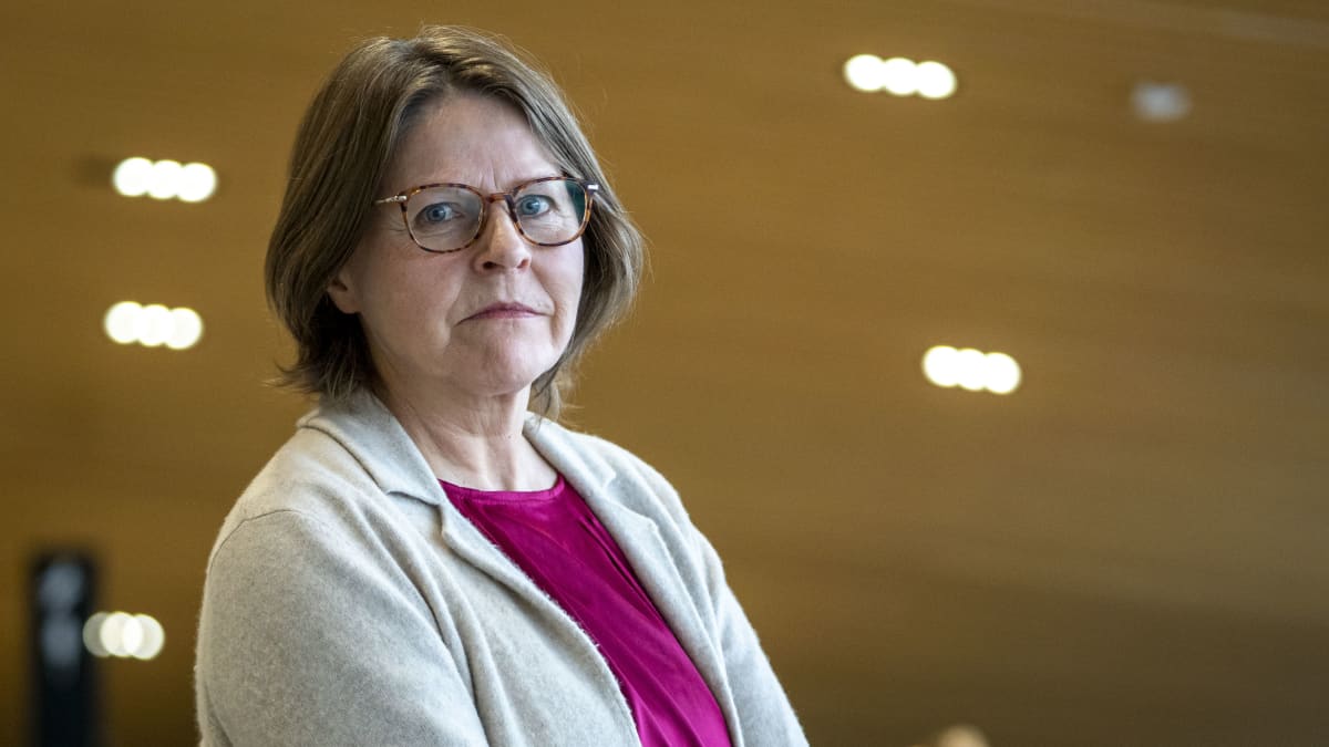 Europarlamentaarikko Heidi Hautala kuvattuna Kirjasto Oodissa Helsingissä 11.11.2022