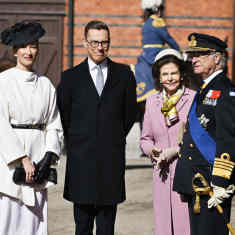 Alexander Stubb, Suzanne Innes-Stubb ja Ruotsin kuningas ja kuningatar.