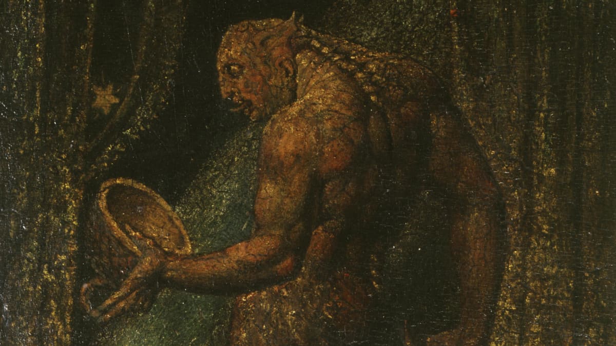 The Ghost of a Flea, n.1819-20 William Blaken maalaus kummituksesta.