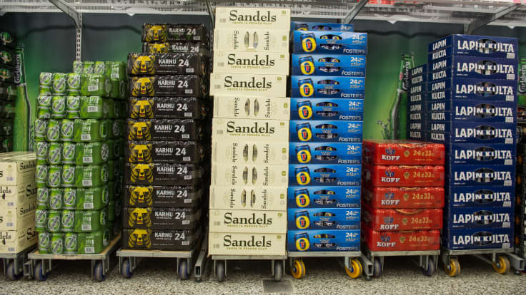 24-pack olutta marketissa, K-Market Tammisto