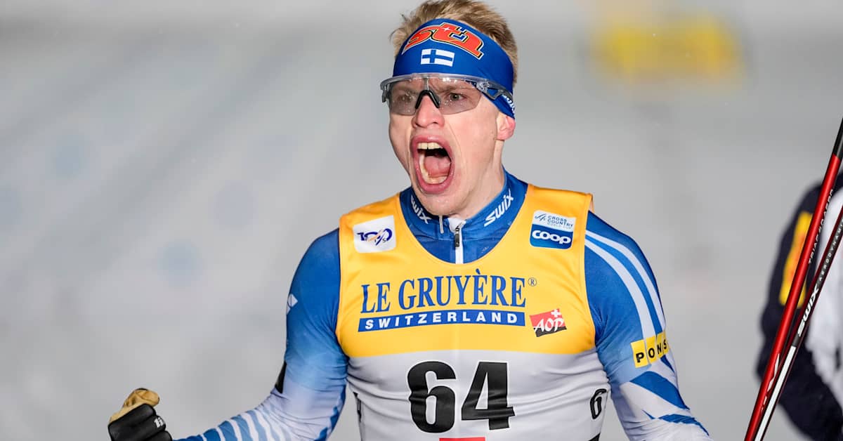 Iivo Niskanen Surprised by the World’s Best Skier During Victory Celebration