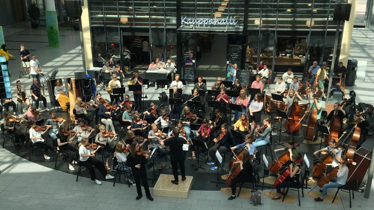 Sinfoniaorkesteri Vivo soittaa solistinaan viulisti Viljami Kemppinen.
