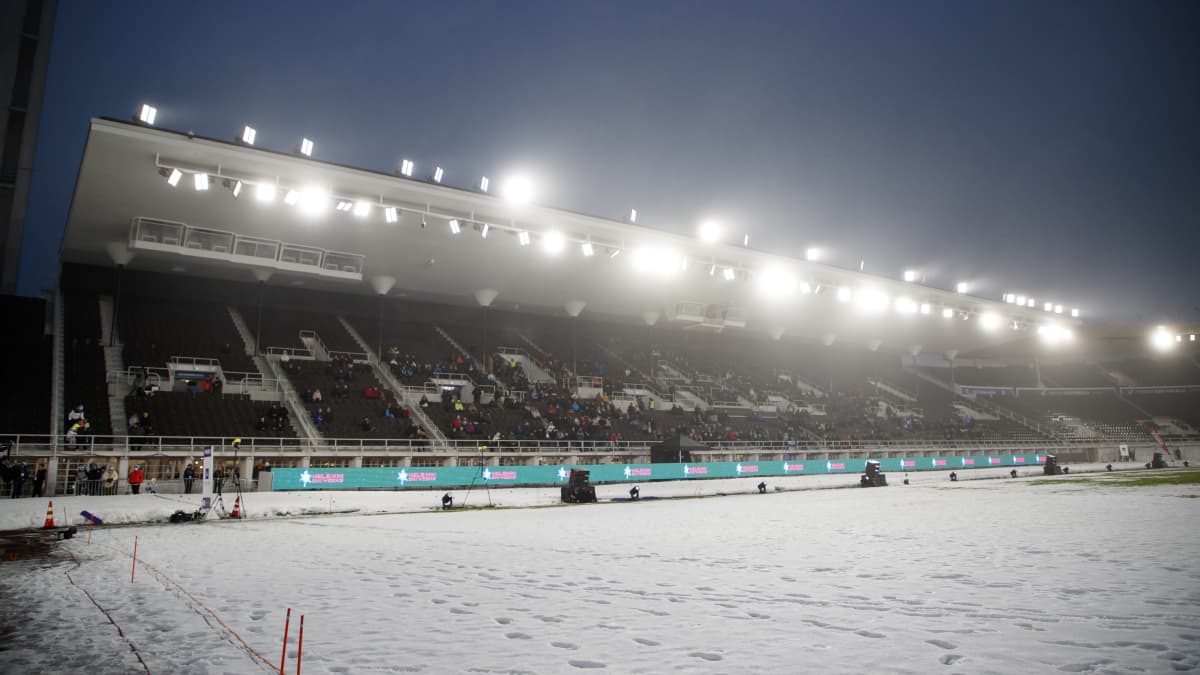 Helsingin olympiastadion stadionsprintissä.