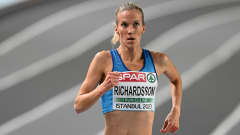 Camilla Richardsson Istanbulin halli-EM-kisoissa 2023.