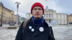 Stefan Smirnov Tampereen Keskustorilla 