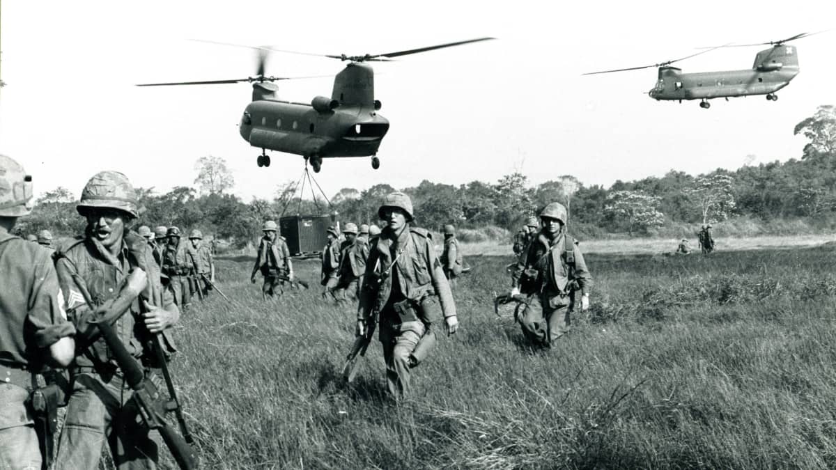 Yhdysvaltain armeijan sotilaita Vietnamissa.