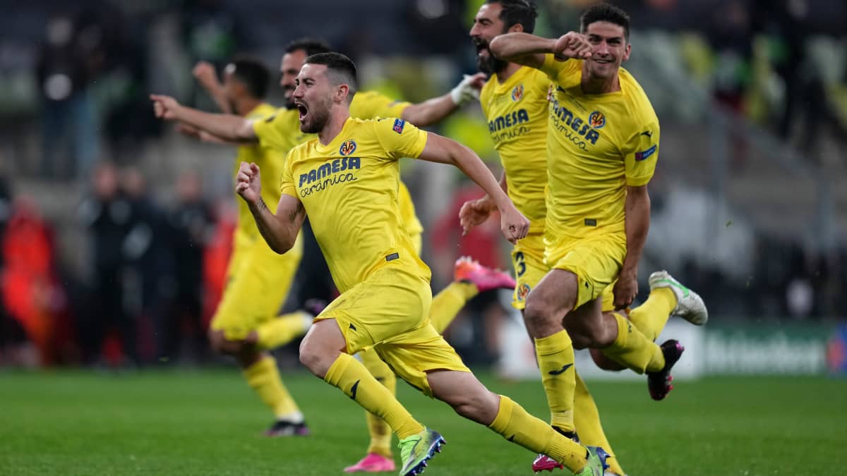 Villarreal juhlii Eurooppa-liigan voittoa.