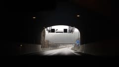 Tunneli Turun moottoritiellä.