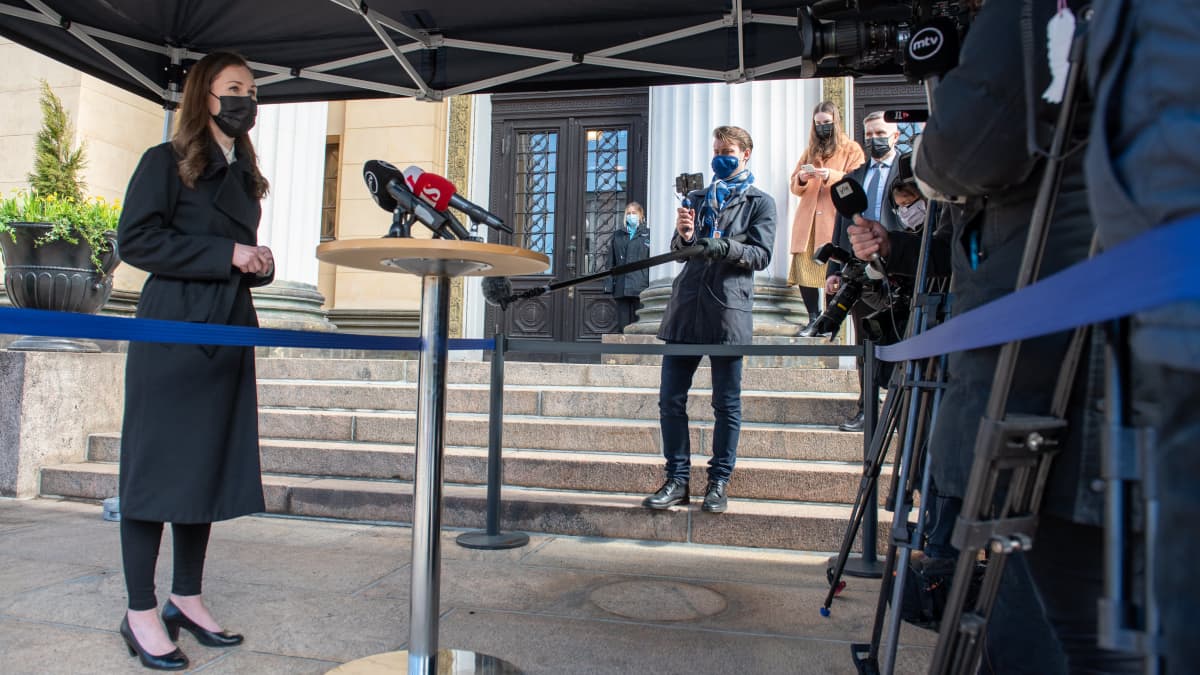 Pääministeri Sanna Marin. 31.3.2021.