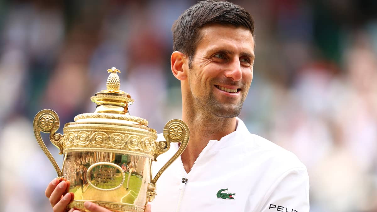 Novak Djokovic voitti kuudennen kerran Wimbledonissa. 