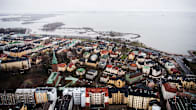 Aerial photo of Helsinki.