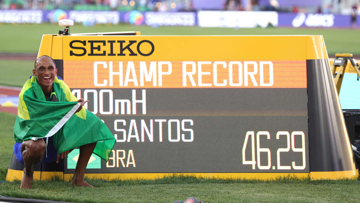 Dos Santosin hirmuinen voittoaika on MM-kisaennätys.